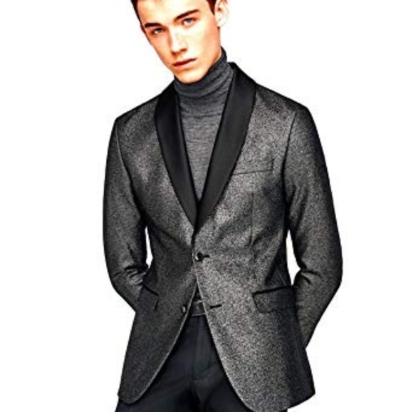 silver blazer zara